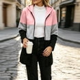 thumbnail image 2 of MaFYtyTPR Women's Color Block Hoodies Zip Up Long Sleeve Hooded Sweatshirts Loose Fit Casual Coat with Pockets, 2 of 6