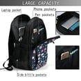thumbnail image 4 of Balery Cherry Blossoms Mochila con carga USB para hombre y mujer - Mochila impermeable y antirrobo para laptop con puerto USB para viajes, trabajo, 4 of 7