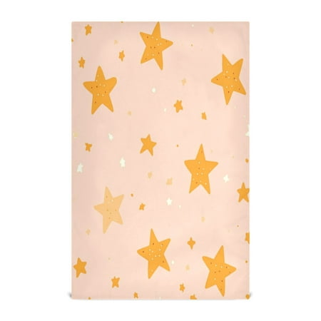 

Star Pattern Decorative Waffle Towel Kitchen Dishcloth 28x18in Multi-Use Tea Towel