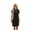 Black, variant on Women'S Short Sleeve Ruched Casual Sundress Midi Bodycon T Shirt Dress Wine red XL