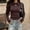 Brown, variant on Long Sleeve Fleece Lined Mock Neck Tops Women Double Collar Thermal Shirts Slim Fit Soft Stretchy Basic Layering Blouse Fall Winter Base Layer Work Casual Outfits, White, XXXL