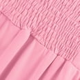 thumbnail image 6 of Sakmal Solid Summer Dresses Pleated Sports Comfort Fit Pink Sleeveless Mid-Length Slip Dress, 6 of 9