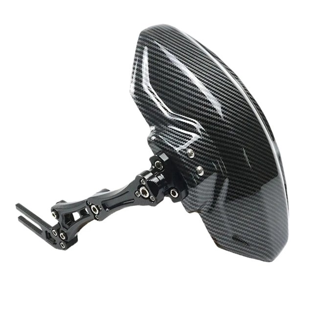 Guardabarros de rueda trasera de aleación de aluminio de fibra de carbono de imitación ajustable para motocicleta accesorios extensores universales