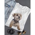 thumbnail image 3 of Yorkie Dog Leaning T-Shirt Women -SPIdeals Designs, Female Medium, 3 of 4