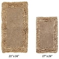 thumbnail image 5 of Better Trends 2 Piece Bathroom Rug Set 100% Cotton, Extra Soft, Water Absorbent & Non Slip Bath Mat, Ruffle Border, (Beige) Shaggy Border Collection, 5 of 5