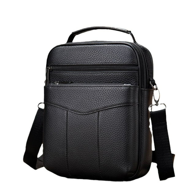 Bandolera de piel auténtica para hombre con estilo bandolera