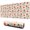 Beige Cow Heart, variant on Long Mouse Pads for Desk,White Cow Black Spot Pattern Desk Mats on Top Of Desks, Desk Mouse Pad Extra Large with 3mm Non-Slip Base and Stitched Edge for Gaming,Office,Work,Home 31.5"x11.8"