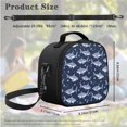 thumbnail image 5 of Jeiento Shark Backpack with Lunch Box for Boys 6-7 8-9 Kids Bookbag Set 3 In 1 Elementary School Bag Lunchbag Pencil Case Middle School Book Bags 3Rh/4Th Grade Girls 17inch Back Pack, Blue, 5 of 7