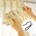 thumbnail image 4 of 1.5 in Metal Drapery Curtain Rings with Pin Hooks for Window Door Shower (Set of 40), 4 of 7