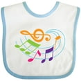 thumbnail image 3 of Inktastic Music Notes Musical Boys or Girls Baby Bib, 3 of 4