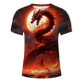 thumbnail image 4 of Playeras Cuello V Para Hombre, Conjunto De 2 Piezas De Camiseta De Manga Corta Con Cuello Redondo Y Pantalones Cortos Con Cordón Y Estampado De Letras Y Números, Adecuado Para El Verano, 4 of 4