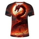 thumbnail image 4 of Playeras Cuello V Para Hombre, Conjunto De 2 Piezas De Camiseta De Manga Corta Con Cuello Redondo Y Pantalones Cortos Con Cordón Y Estampado De Letras Y Números, Adecuado Para El Verano, 4 of 4
