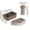 thumbnail image 2 of Nkmbld Bento Lunch Box for Kids, Large Capacity Bento Box with Three-Compartment, Leakproof Lunch Food Containers with Fork Spoon, Microwave Safe, 2 of 8