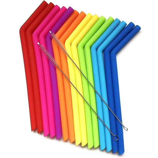 15 FITS All TUMBLERS Straws Reusable Silicone Straws for 30 and 20 oz