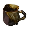 thumbnail image 1 of GROWTH TANK Mug Irregular Tea Ceremony Accessories Holiday Gift Rough Pottery Coffee Mug brown, 1 of 9