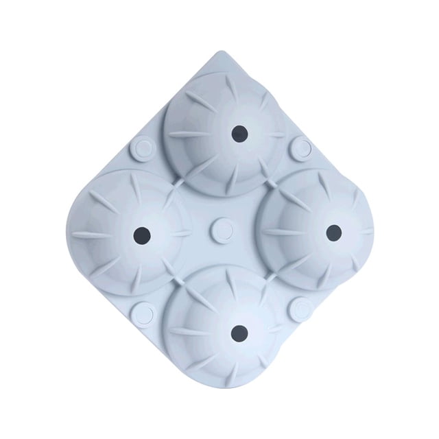 Molde De Bolas De Cubitos De Hielo De 4 Cavidades, Molde De Bola De Hielo De Silicona, Molde Para Hacer Bolas De Hielo, Molde Para Hacer Bebidas, Pudín De Gelatina De Chocolate Vogacara HA027205-01