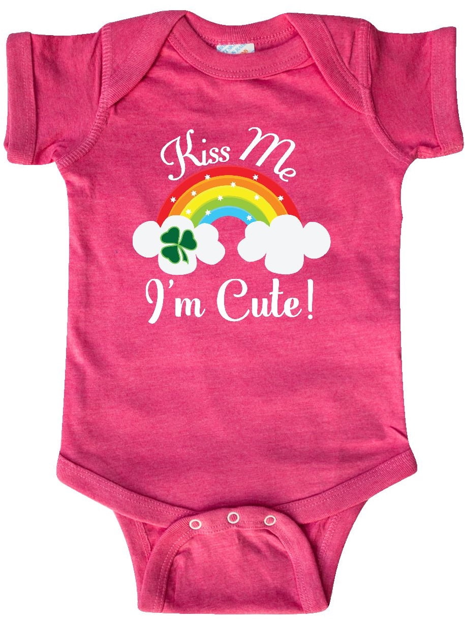inktastic St Patricks Kiss Me Im Cute Infant Creeper