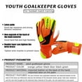 thumbnail image 3 of Size 9 Soccer Goalkeeper Latex Glove with Finger Guard Shrapnel Goalie Anti-Slip Goalie Training Gloves, 3 of 9