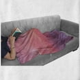 thumbnail image 6 of Coral Soft Flannel Fleece Throw Blanket, Vanilla Sky with Clouds Tenderness Dreamy Unreal Soft Heavenly, Cozy Plush for Indoor and Outdoor Use, 50" x 60", Pale Pink Coral Lilac, by Ambesonne, 6 of 6
