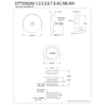 thumbnail image 2 of Kingston Brass DTT5302ANB Easy Touch Toe-Tap Drain Conversion Kit, Naples Bronze, 2 of 4
