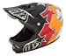 Troy Lee Designs Fusion Adult D2 Bike Sports BMX Helmet Black Medium Large by