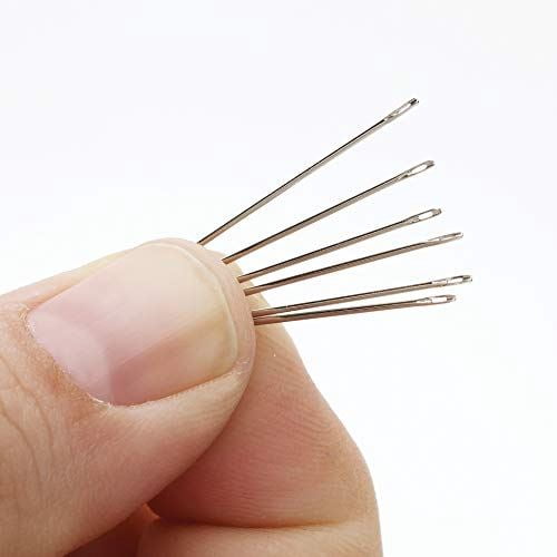 John James Glovers Needles, Size #12, 29.5mm in Length and 0.41mm in Diameter, Pack of 25, Triangular Point, Ideal to Pass Through Tougher Materials Such as Leather, Suede, Vinyl and Soft Plastics
