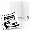 Big Dot of Happiness Party Like a Panda Bear - Baby Shower or Birthday Party Thank You Cards (8 count)