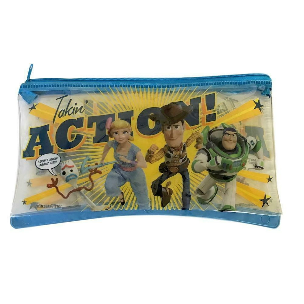 Toy Story Takin Action Pre-Cut 3 Hole Zippered Binder Pencil Case ...