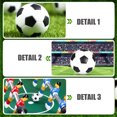thumbnail image 3 of WINOMO 6 balones de fútbol de mesa de 32 mm de repuesto, mini balones de fútbol blancos y negros, 3 of 7