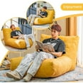thumbnail image 3 of Hmlinktt Bean Bag Chair, Memory Foam Bean Bag Sofa for Living Room, Bedroom & Office, Ultra-Soft Floor Seating, 3 of 8