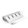 thumbnail image 3 of Adaptador de PC multifunción USB 2.0 de 4 puertos y concentrador de metal universal (plateado), 3 of 4