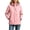 Pink, variant on Women’s Portable Packable Rain Windbreaker, Lightweight Waterproof Hooded Raincoat For Hiking Cycling Vacation White XS