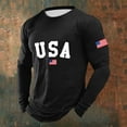thumbnail image 2 of 250 Anniversary USA Shirts For Men - American 250Th Crewneck Waffle Sweatshirt 250 Years Of Freedom Patriotic Shirt, 2 of 3