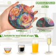 thumbnail image 3 of WOBOGO Dyeing Rose Coil Coasters Set of 6 Minimalist Cotton Woven 3.94 inch Non-Slip Insulated and Absorbent Home Accessories., 3 of 7