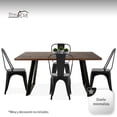 thumbnail image 3 of Sillas de metal Stay Elit Navi Juego de 4 sillas de comedor interiores exteriores color negro Tolix minimalista, 3 of 6