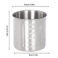 thumbnail image 2 of Stainless Steel Measuring Cup with Graduations, Multi-Purpose Metal Mug for Baking Coffee Soup Camping, Accurate Liquid Measurement Tool for Kitchen and Outdoor Use, F, 2 of 4