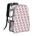 thumbnail image 3 of Easygdp Elephant Clear Backpack, Transparent Bookbag for School for Women Men, Capacity Clear Bag for College, Travel, 3 of 7