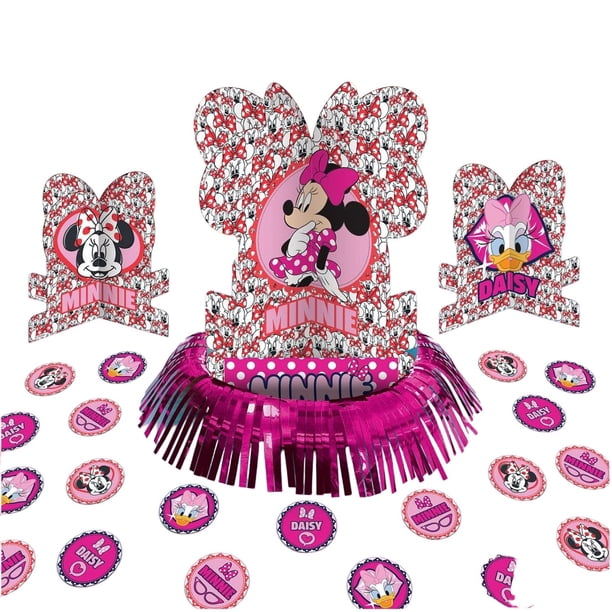 Mickey Mouse & Friends - Kit de Decoración Minnie Mouse (Rosa, Blanco)