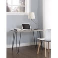 thumbnail image 2 of Mainstays Retro Computer Desk, Distressed Gray Oak, 2 of 10