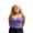 PURPLE, variant on LMLYSoH Women's Summer Slim Fit Cami Tops Sleeveless Open Back Low Cut Lace Floral Tanks