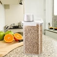 thumbnail image 4 of Plastic Oatmeal Dispenser Storage Box Kitchen Food Grain Oil Container With Counting Cup, 4 of 6