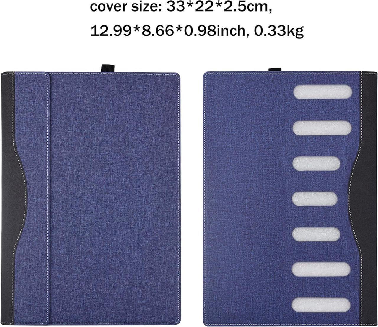 Protective Case Cover for Hp Pavilion X360 Convertible 14-dy Laptop 14t-ek 14-ek 2-in-1 [Not Other Models] Notebook Sleeve Computer Bag Protective PU Leather Shell