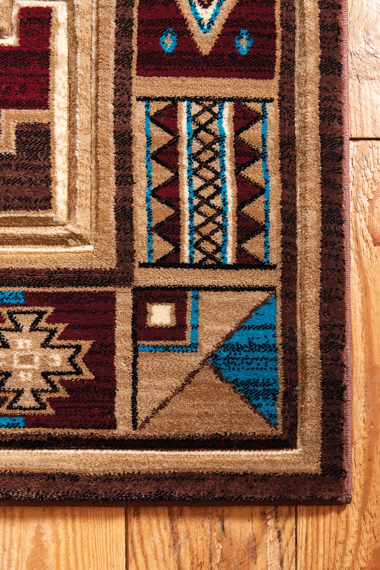 United Weavers Rustic Forest Bayard Southwestern Border Accent Rug, Beige, 1'10" x 2'8"
