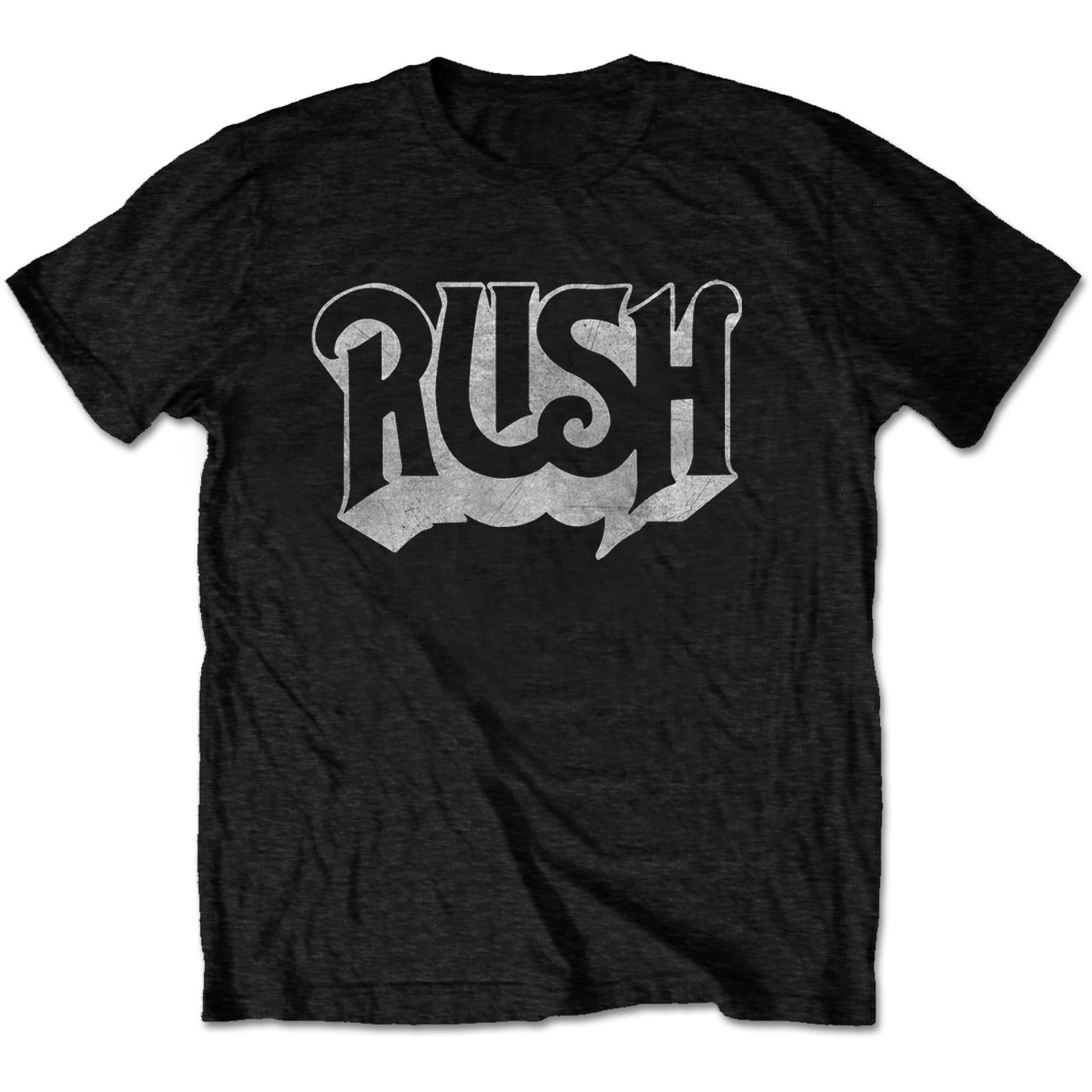 Rush Rock Band Logo TShirt Cotton Unisex Short Sleeve Black New All Size