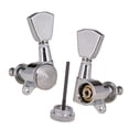 thumbnail image 3 of Clavijas de afinación de guitarra Sintonizadores de cuerda de bloqueo para guitarra acústica eléctrica 3R3L Plata Yuyangstore Afinadores de botones de cuerdas de guitarra, 3 of 7
