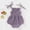 Purple, variant on Zecgelong Baby Girls Sleeveless Solid Linen Romper Sling Backless Jumpsuit Outfits Girls Summer Rompers Size 12-18 Months