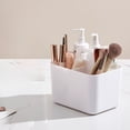 thumbnail image 6 of JWZZYD Multiuse Caddy Organizer with Handle, Portable Divided Plastic Tote Bin, Stationary Pen Marker Crayons Supplies Storage - Bathroom, Classroom, Office, Desk Holder(White), 6 of 6