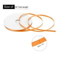 thumbnail image 2 of Uxcell 1/4" 65 Yard Double Faced Solid Satin Ribbon Polyester Fabric for Gift Party Wedding Floral Decoration Orange, 2 of 7