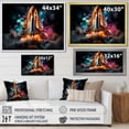 thumbnail image 4 of Designart "Dynamic Shuttle Departure II" Rocketship Canvas Art Print, 4 of 7