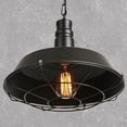 thumbnail image 3 of Fiudx Lámpara Colgante Industrial con Pantalla de Metal Vintage, Compatible con Bombillas Led/Edison, Fácil Instalación, Ideal para Dormitorio, Pasillo y Restaurante, Portalámparas E27, Diámetro de 2, 3 of 5
